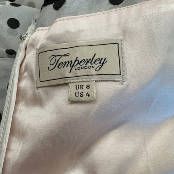 Temperley London Polka Dot Print Size 4 Dress - Picture 6 of 8